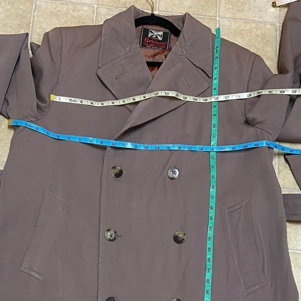 VTG,The Driway Beige Weathercoat Made In England Size Approximate M L Unisex
